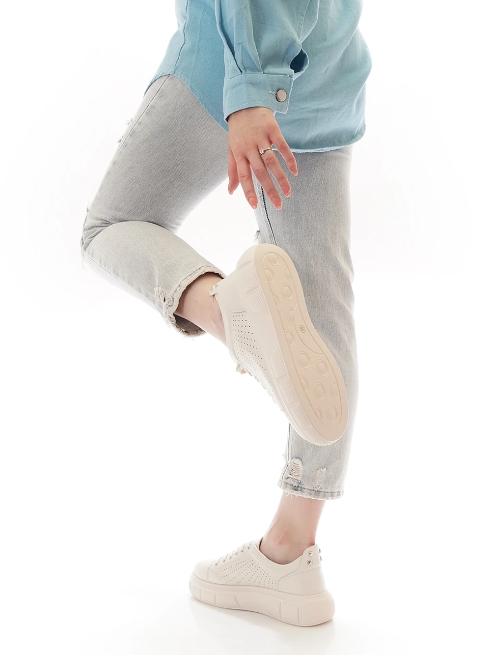 Кроссовки женские летние натуральная кожа