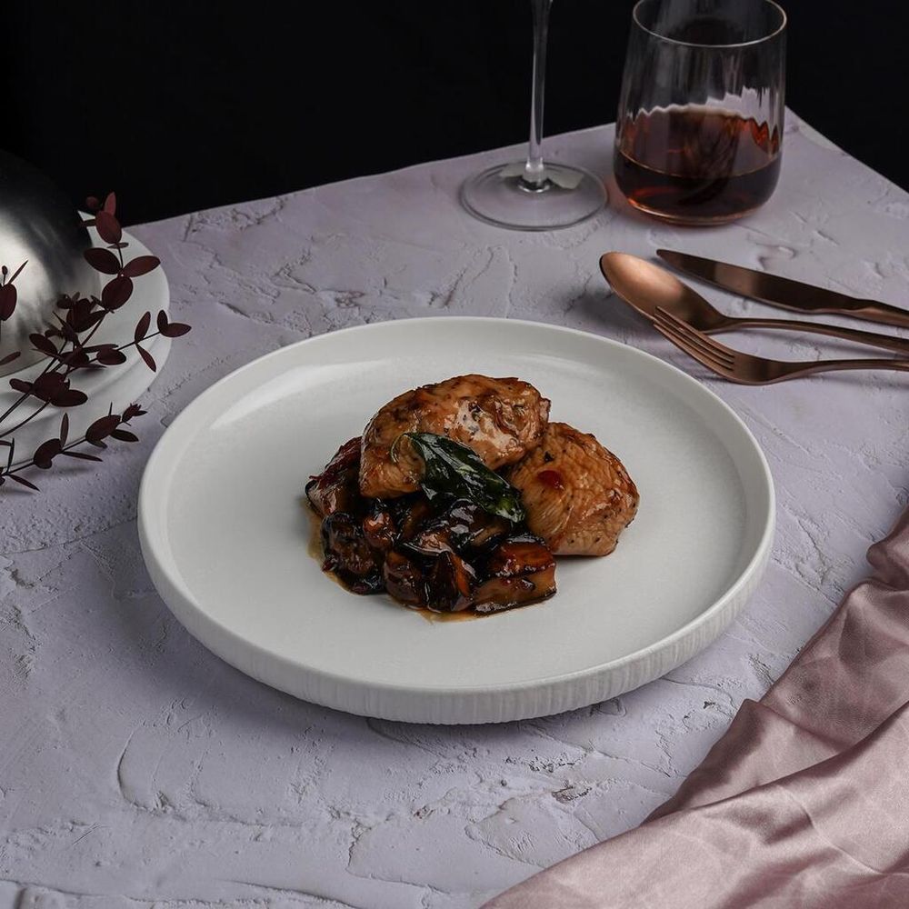 Тарелка с бортом d 25,6 см h3,3 см Frost White Moon P.L. Proff Cuisine [2]