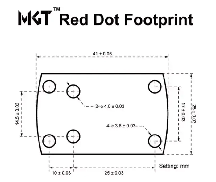Коллиматорный прицел Frenzy-S 1x17x24 MOS MULTI RETICLE (SCRD-M43)