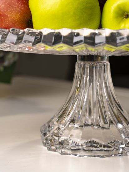 Тортовница 33 из стекла на ножке