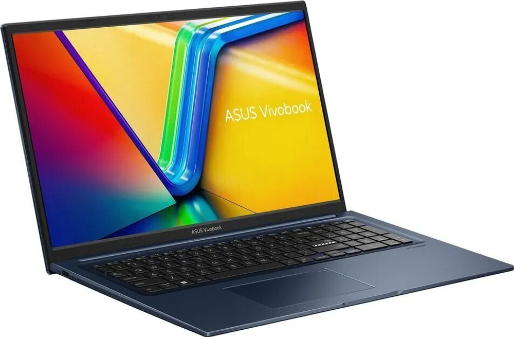 Ноутбук Asus Vivobook 17 X1704VA-AU464 17.3", Core i5-1335U, RAM 16 ГБ, SSD 512 ГБ, Iris Xe Graphics, NoOS, (90NB10V2-M00FH0), синий