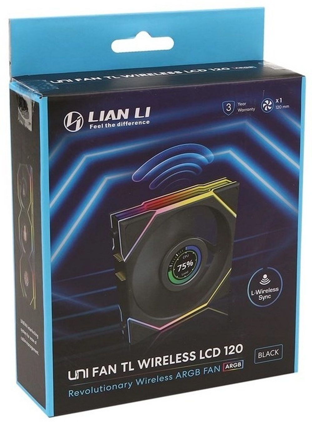Вентилятор LIAN LI Uni Fan TL Wireless LCD 120 ARGB 12TLLCD1W1B