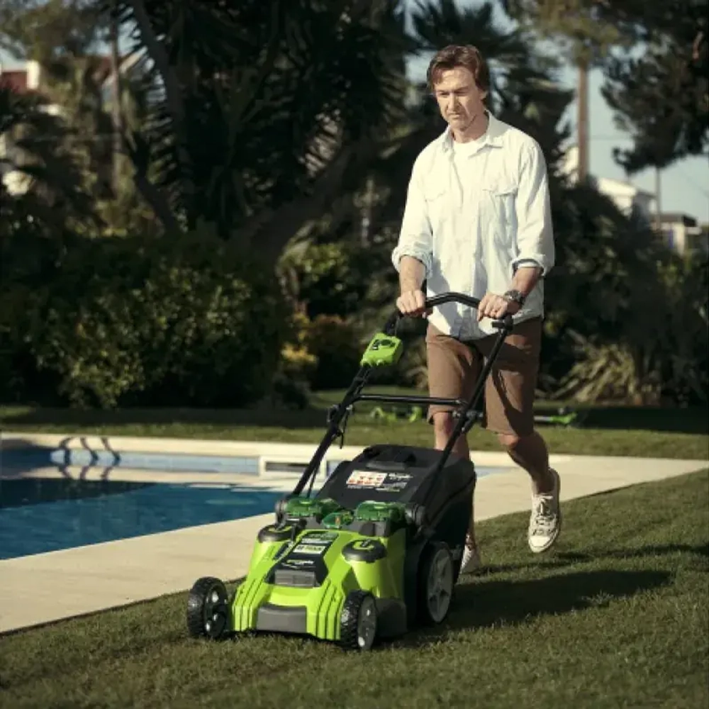 Аккумуляторная газонокосилка Greenworks G40LM49DBK3 (1 x 3 Ач, ЗУ) 2500207UE