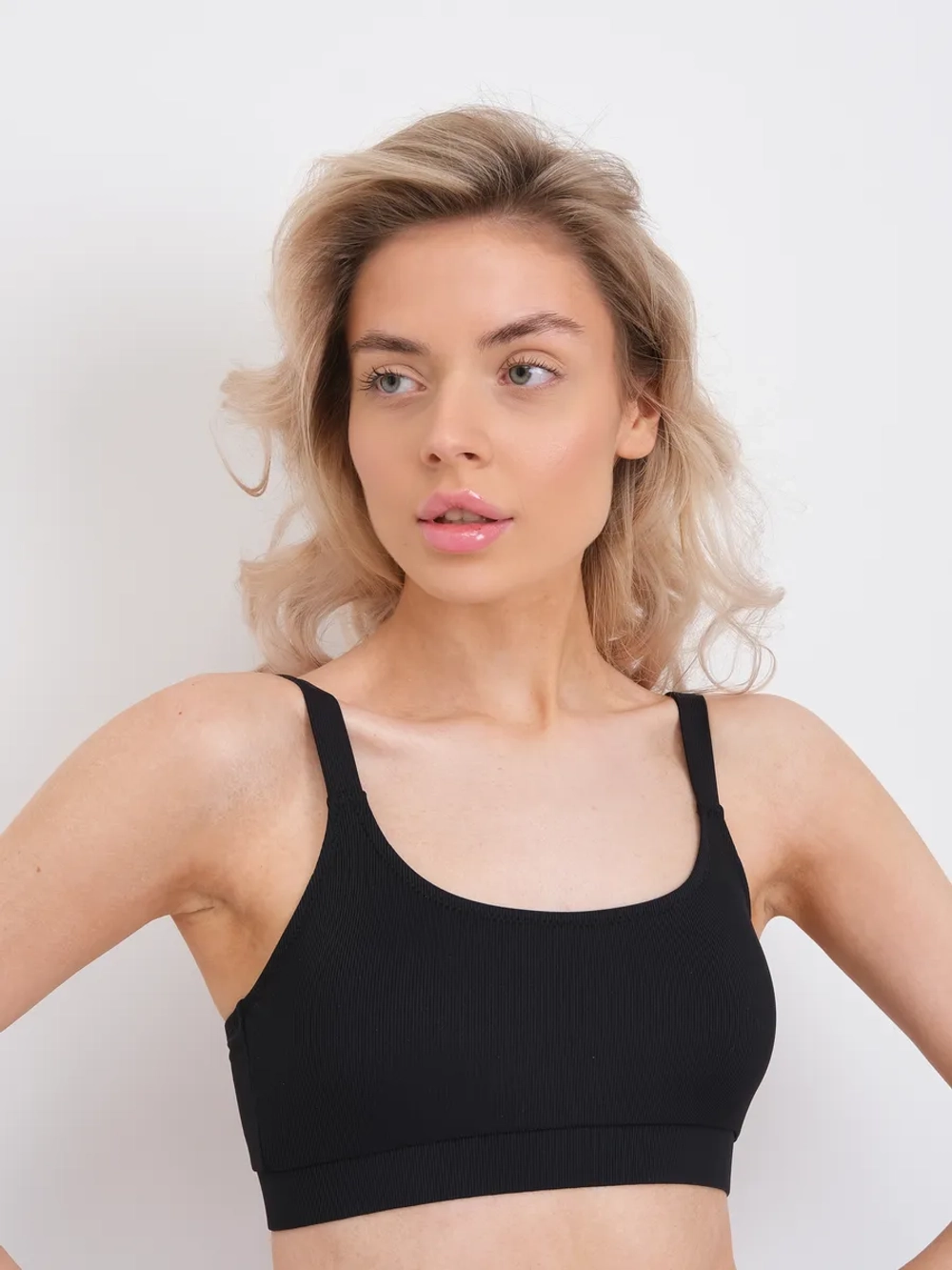 купальник раздельный с высокой посадкой и с топом