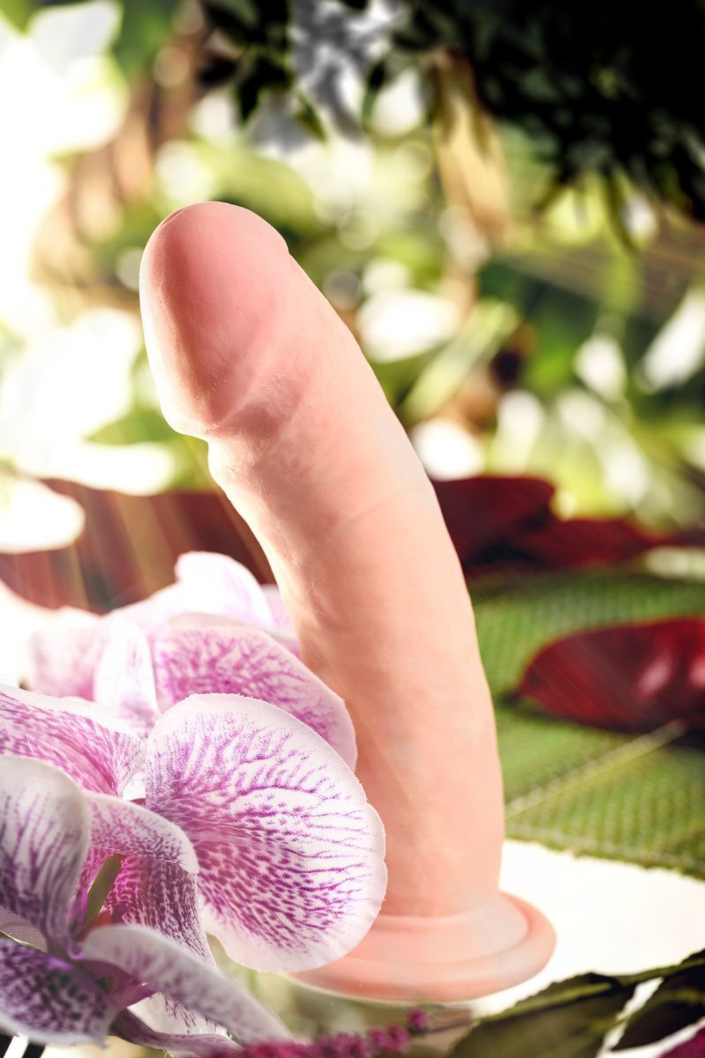 Телесный вибратор-реалистик с 7 режимами вибрации - 20 см. (Цвет: телесный)