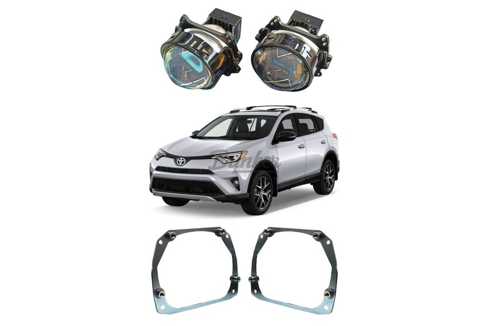Комплект для замены штатных линз Toyota RAV4 IV CA40 рестайлинг 2015-2019