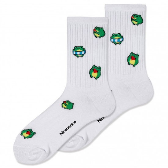 Носки Nicenonice Classic Милые лягушки (35-40, Белый)