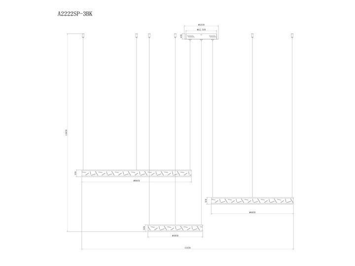 Подвесной светодиодный светильник Arte Lamp Shine A2222SP-3BK
