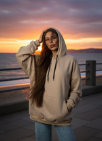 Толстовка женская худи с капюшоном оверсайз хлопок