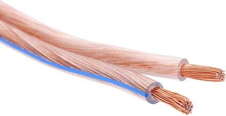 Кабель акустический 2 x 1.00мм2 омедненный прозрачный