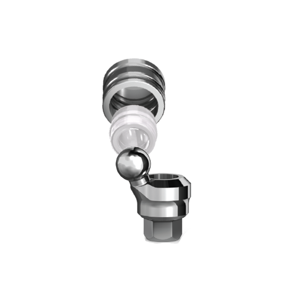 Аттачмент  угловой шаровидный с колпачками AB Dental P5 Set, 20° (3 мм)