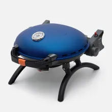 Портативный газовый гриль O-GRILL 500MT bicolor black-blue + адаптер А, 1 горелка