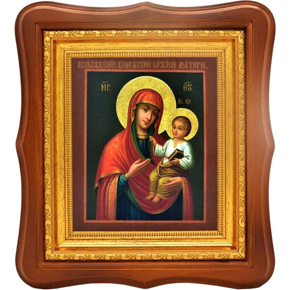 Коложская икона Божией Матери на холсте.