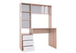 Компьютерный стол КСТ-16 120х60х160 левый дуб сонома / белый