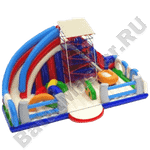 Детский надувной батут-горка "Паутинка"