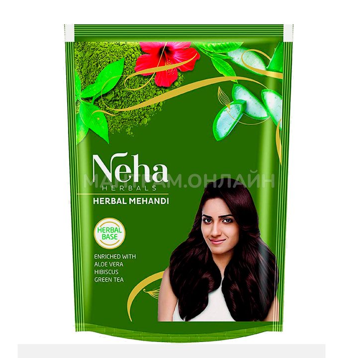 Хна для волос Neha Herbal Mehandi с травами цвет натуральный рыжий 500 г