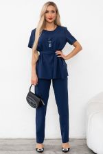 Костюм брючный (синий) К11-81/7 Nikol (Акция)