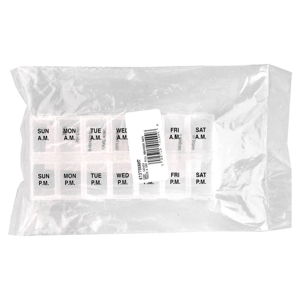 Ezy Dose, еженедельная таблетка с напоминанием о таблетках, натуральная, 1 шт.