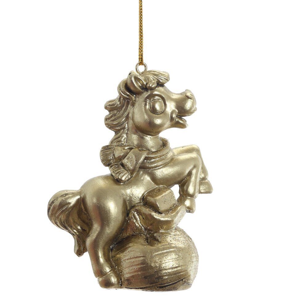 GAEM Фигурка декоративная подвесная "Лошадка", L6 W3 H7,5 см, 2в.