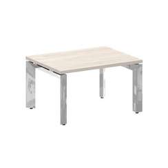 Onix Direct Lux Стол журнальный П-обр. м/к M-O.MP-SJ-1 Денвер Светлый/Нержавеющая Сталь/Хром 780*600