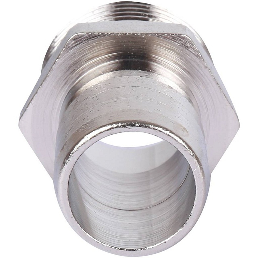 Штуцер с наружной резьбой STOUT SFT 0067 - 1" x 25 мм (латунь никелированная)