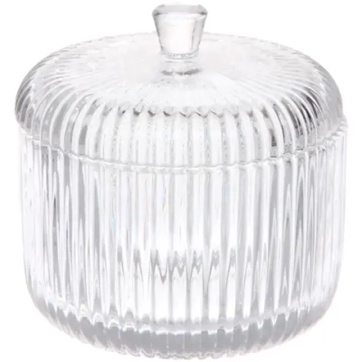 Сахарница стеклянная 300мл «Сладкая мечта» полоска