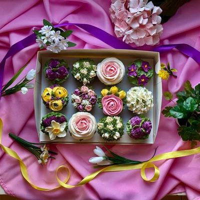 Шоколадные горшочки "Весенний сад"