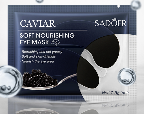 Питательная гидрогелевая маска- патчи для области вокруг глаз, с экстрактом икры, 1 пара, 7,5 гр