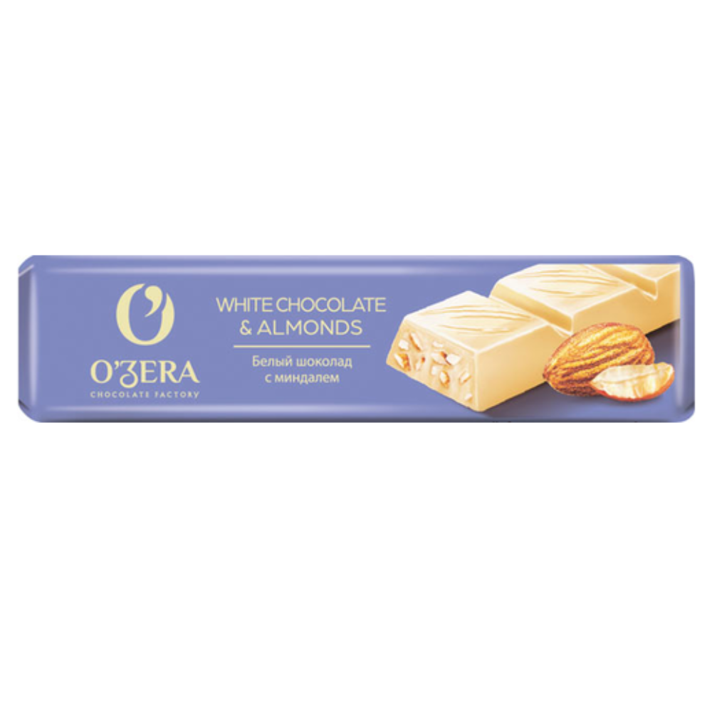 Шоколад Ozera White с миндалем 45 гр