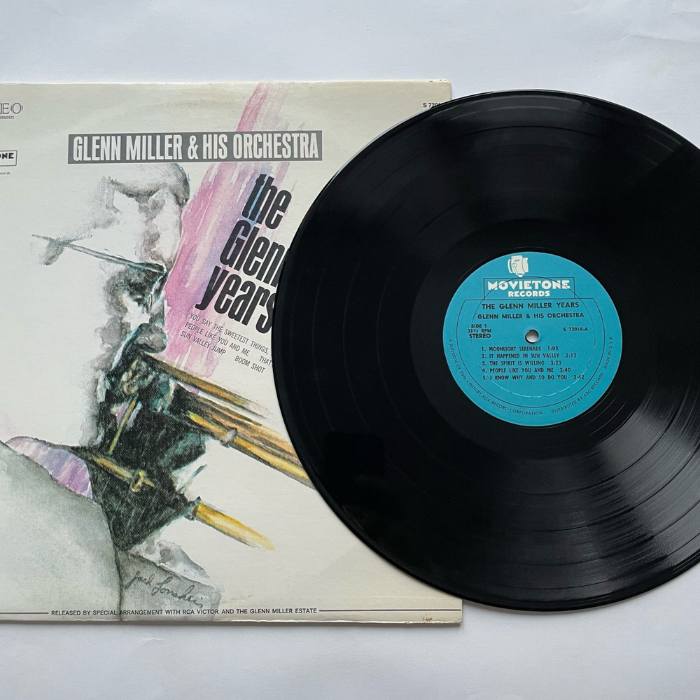Винтажная виниловая пластинка LP Glenn Miller and His Orchestra, The Glenn Miller Years Гленн Миллер (США 1977)