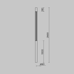 Парковый светильник Maytoni MILL O427FL-L30GF3K