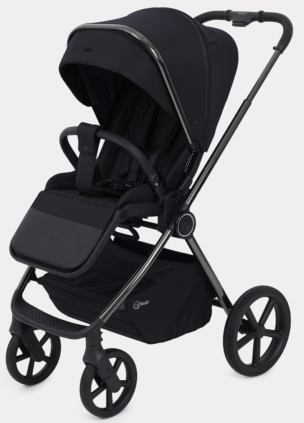 Детская коляска Rant Teo Black Chrome 3 в 1 Black
