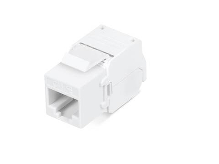 Вставка Keystone Jack RJ-45(8P8C) Ripo, 180 градусов, категория 6A, без инструмента Toolless, белая