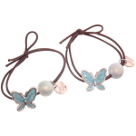 Резинки для волос 2шт «Кокетка - Mini miracle Бабочка», цвет микс, d-5см