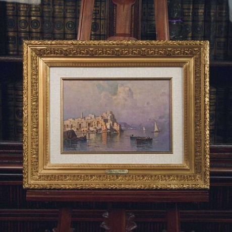 Винтаж: Картина «Неаполитанское побережье»