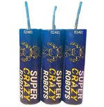 Петарды 'Super Crazy Robots Blue' (арт: П2481) от Русская петарда в упаковке по 3 штуки
