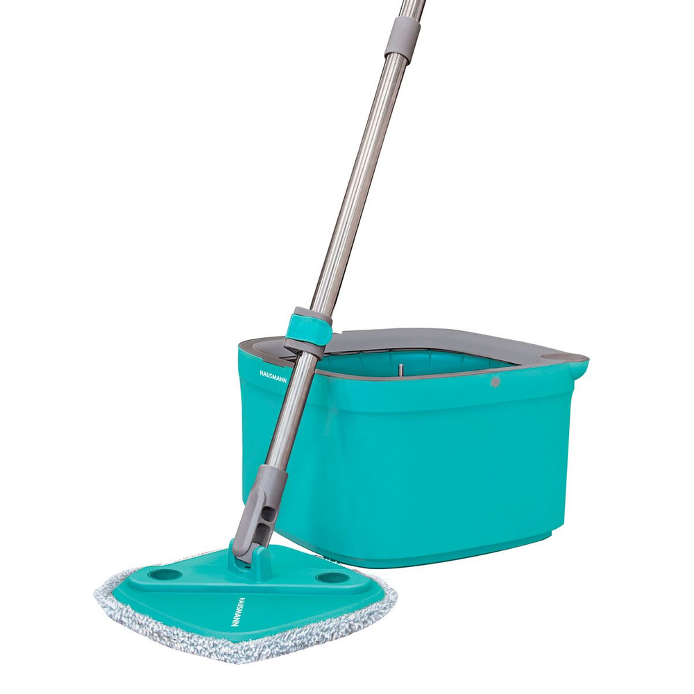 Набор д/уборки пола Hausmann Niagara Ведро 2,2л с отжимом + Швабра 105-130см, насадка 20х20см, микро