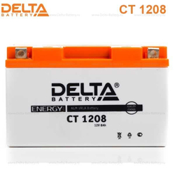 Аккумулятор Delta CT 1208 (12V / 8Ah) [YT7B-BS, YT7B-4, YT9B-BS]