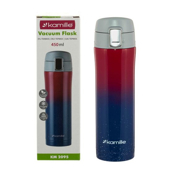 Термокружка 450 мл. из нержавеющей стали Kamille KM-2095