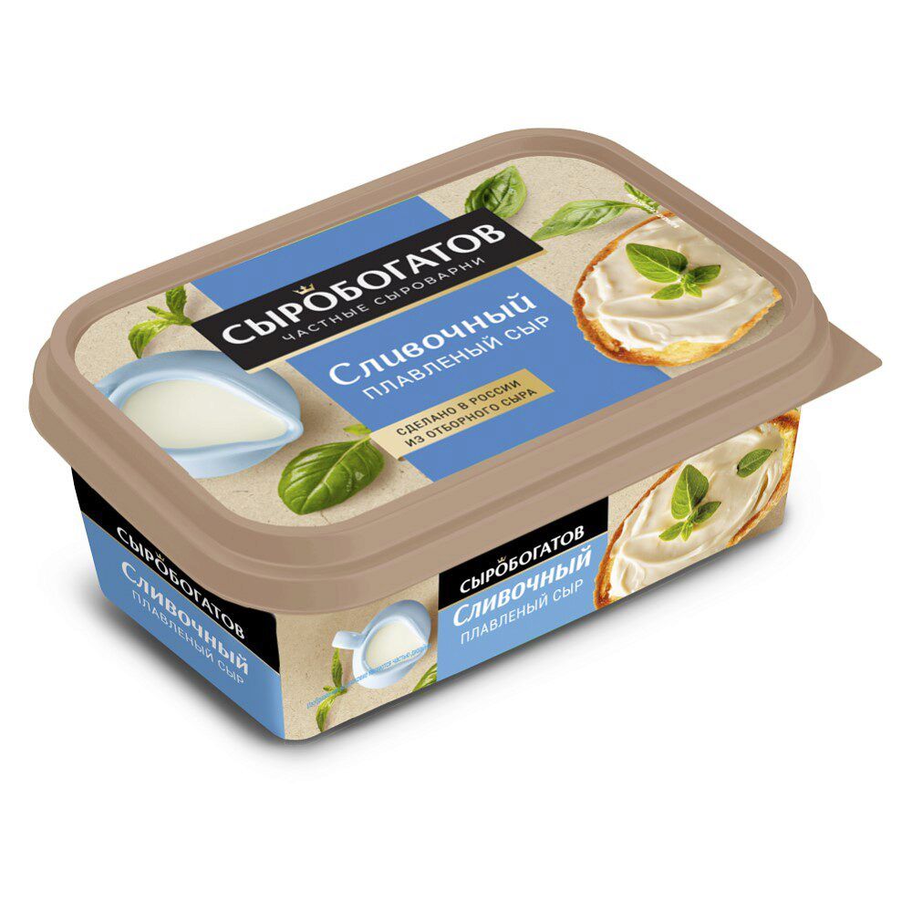Плав.сыр "Сливочный" Сыр Богат 50% 200гр