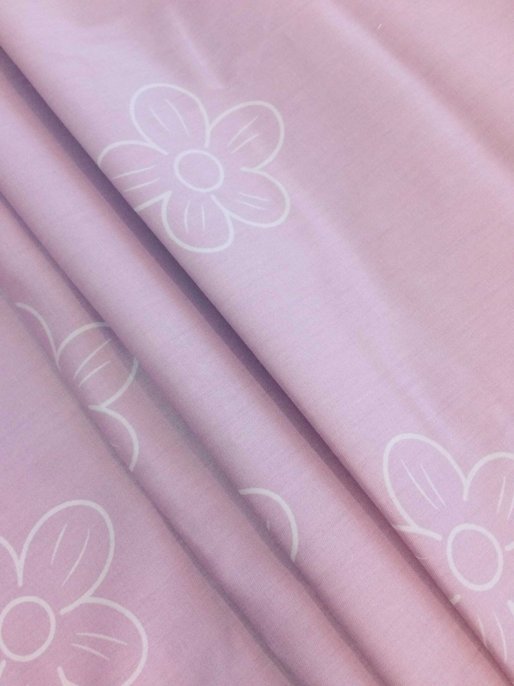 Простынь сатин Milky Garden "Syringa (компаньон)" 240x215 см