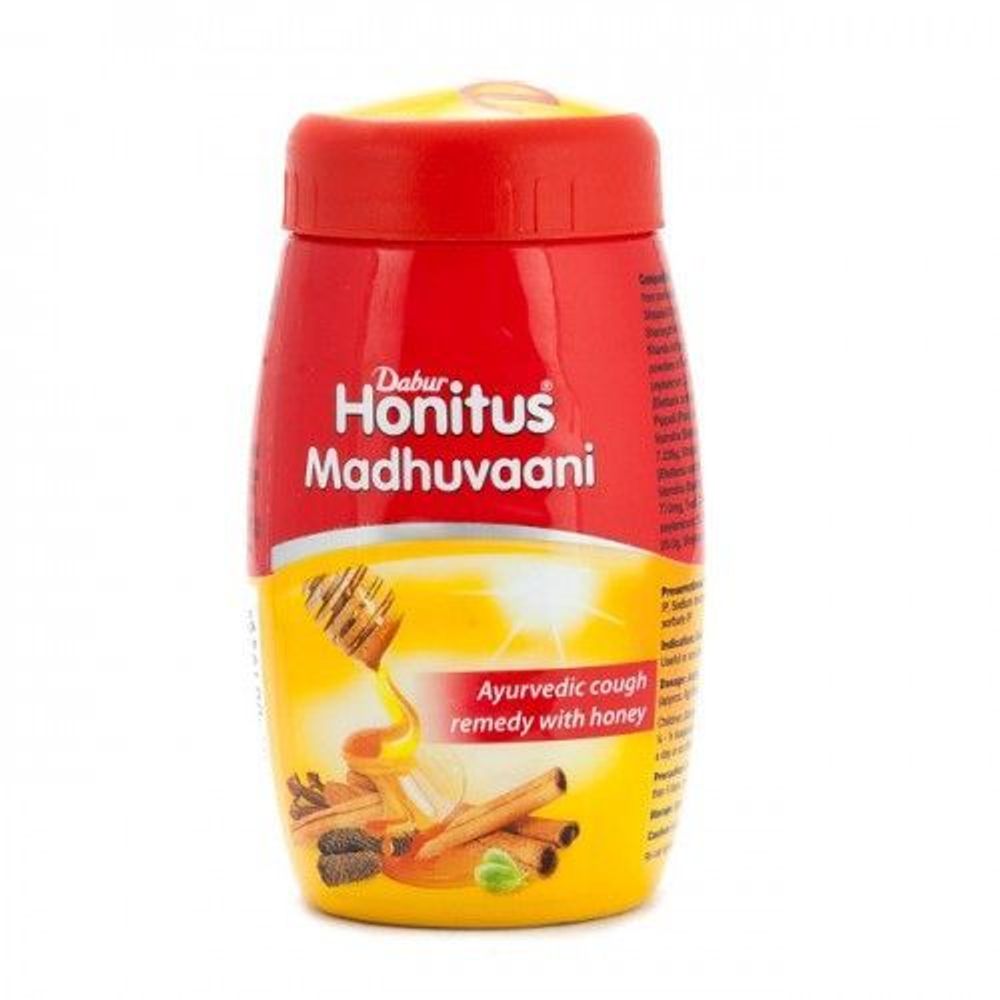 БАД Джем Dabur Honitus Madhuvaani от кашля, 150 гр