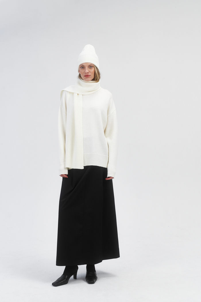 Шарф из шерсти мериноса