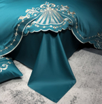 Постельное белье Сатин Гладкокрашеный Вышивка Делюкс DHC003