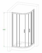Душевой уголок Royal Bath RBHKD-T-BL 90х90 прозрачный