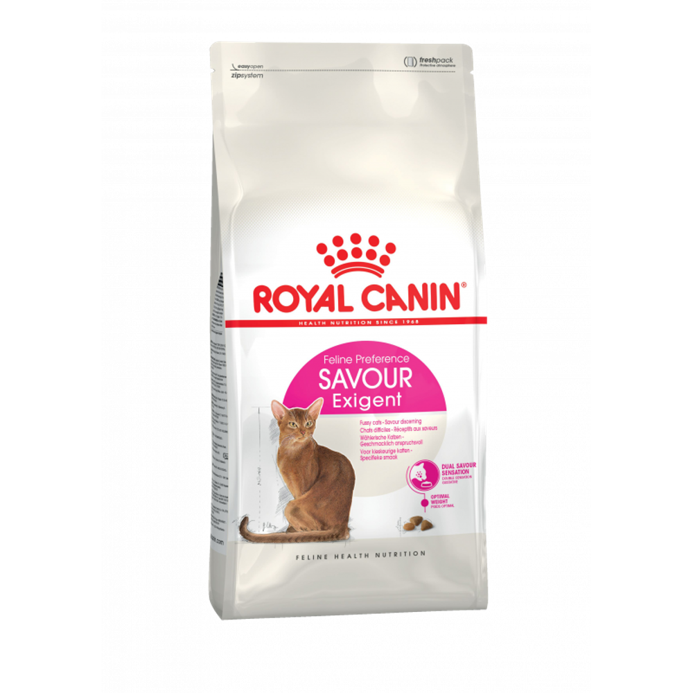 Royal Canin Savour Exigent Сэйвор Экзиджент Корм сухой для взрослых кошек привередливых ко вкусу 4кг