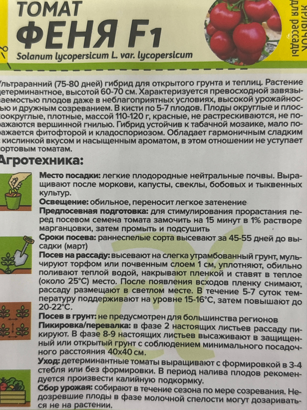 Томат Феня F1 10 шт СМТ-33