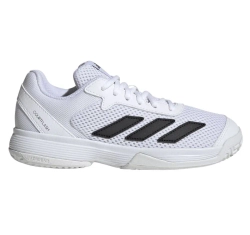 Детские теннисные кроссовки Adidas Courtflash K - cloud white/core black/cloud white