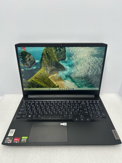 Ноутбук Lenovo IdeaPad Gaming 3 15ACH6 (82K201AFRK) 15.6"/AMD Ryzen 5 5600H/RAM 8 GB/SSD 512 GB/NVIDIA GeForce RTX 3050 Ti/1920x1080/IPS/Windows 11/Подсветка кл-ры: LED/Черный. Состояние: Уценка/небольшой след. на матрице от клавиатуры