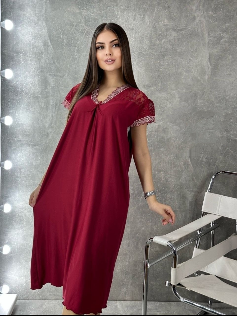 Сорочка крыл 0031/2 бордовый